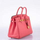 Hermes Birkin 25 Rose Lipstick Togo Gold Hardware - 2013, Q Square