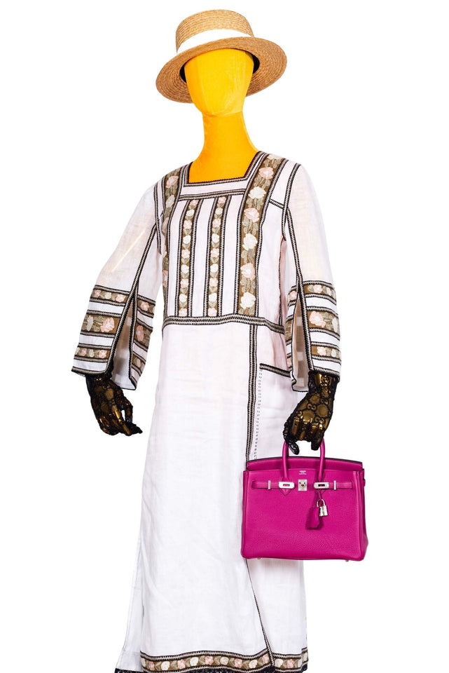 Hermes Birkin 25 Rose Pourpre Togo Palladium Hardware