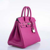 Hermes Birkin 25 Rose Pourpre Togo Palladium Hardware