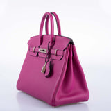 Hermes Birkin 25 Rose Pourpre Togo Palladium Hardware