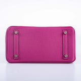 Hermes Birkin 25 Rose Pourpre Togo Palladium Hardware