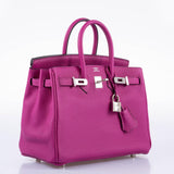 Hermes Birkin 25 Rose Pourpre Togo with Palladium Hardware - 2017, A