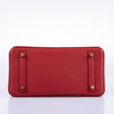 Hermes Birkin 25 Rouge Vif Togo Gold Hardware