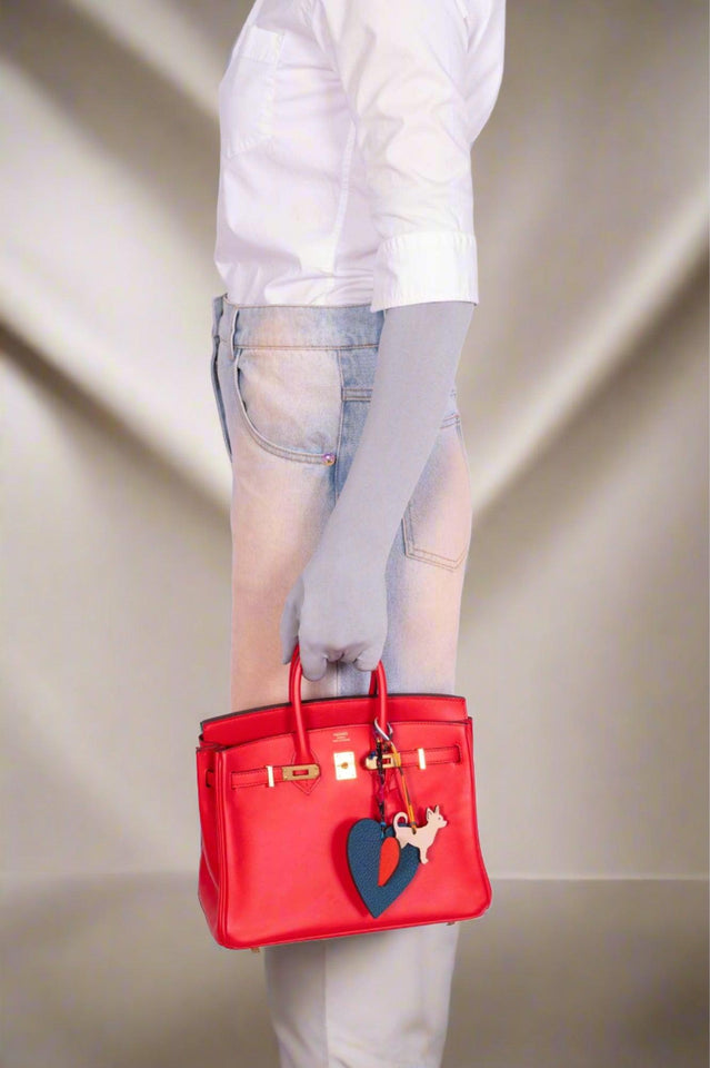 Hermes Birkin 25 Rouge de Coeur Veau Jonathan Gold Hardware