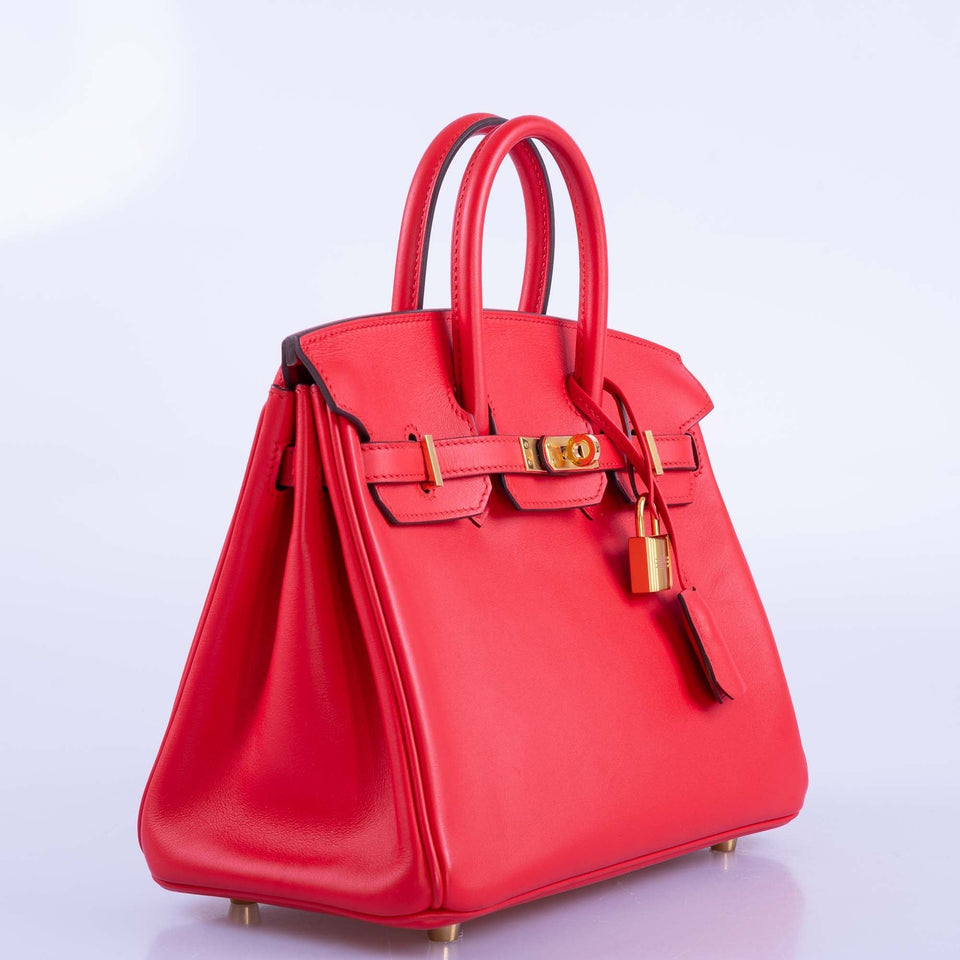 Hermes Birkin 25 Rouge de Coeur Veau Jonathan Gold Hardware