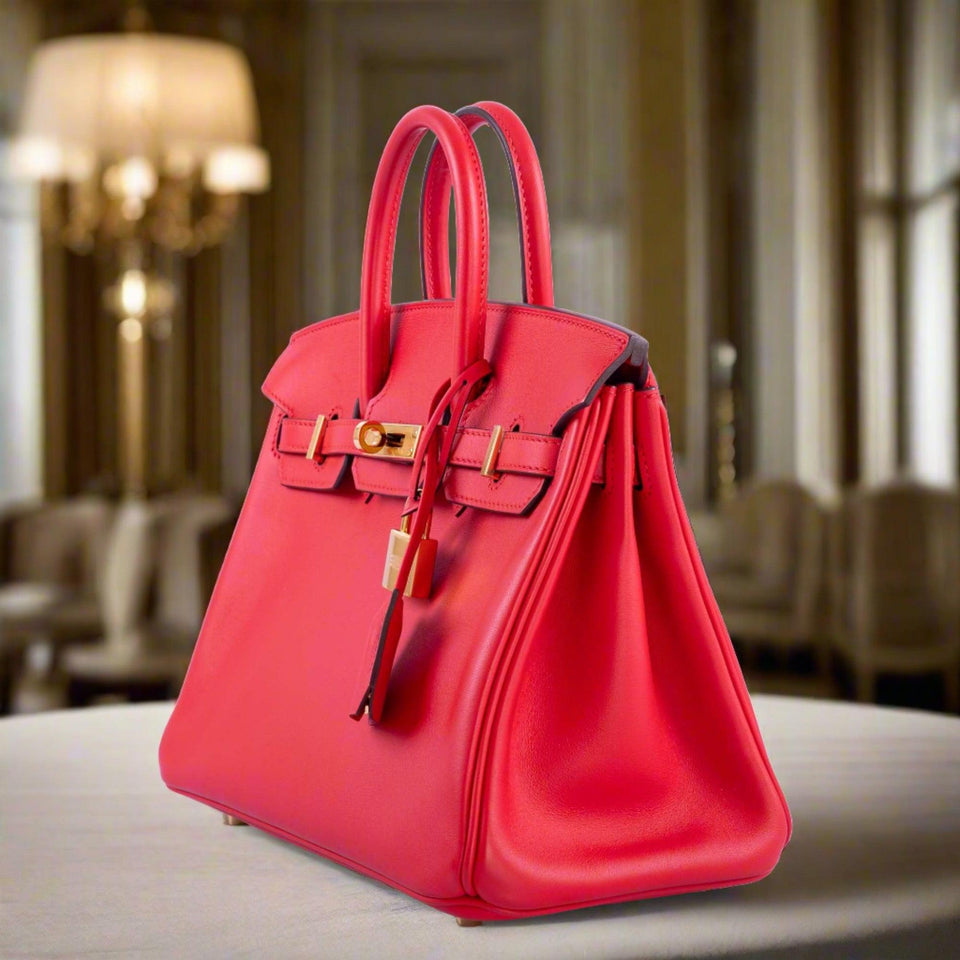Hermes Birkin 25 Rouge de Coeur Veau Jonathan Gold Hardware