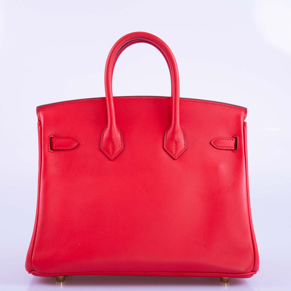 Hermes Birkin 25 Rouge de Coeur Veau Jonathan Gold Hardware