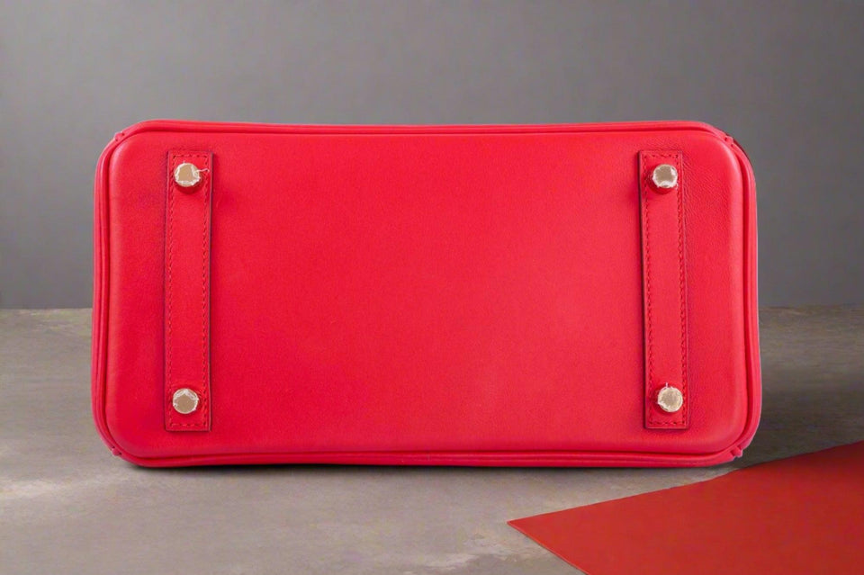 Hermes Birkin 25 Rouge de Coeur Veau Jonathan Gold Hardware