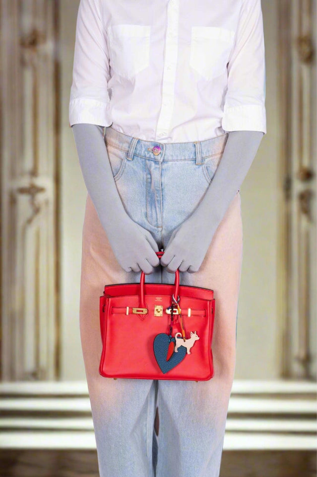 Hermes Birkin 25 Rouge de Coeur Veau Jonathan Gold Hardware