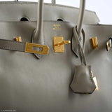Hermes Birkin 25 Sauge Swift Gold Hardware - 2016, X