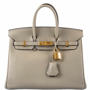 Hermes Birkin 25 Sauge Swift Gold Hardware - 2016, X