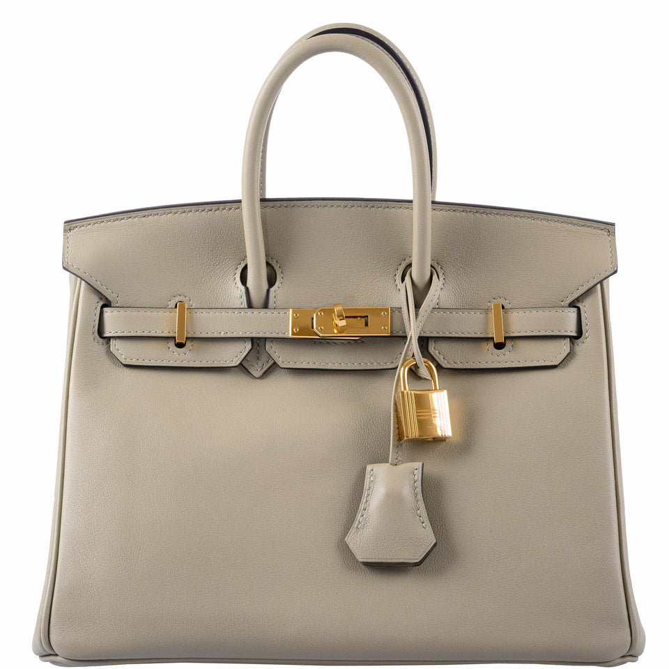 Hermes Birkin 25 Sauge Swift Gold Hardware - 2016, X
