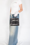 Hermes Birkin 25 Sellier Black Matte Alligator Palladium Hardware