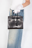Hermes Birkin 25 Sellier Black Matte Alligator Palladium Hardware