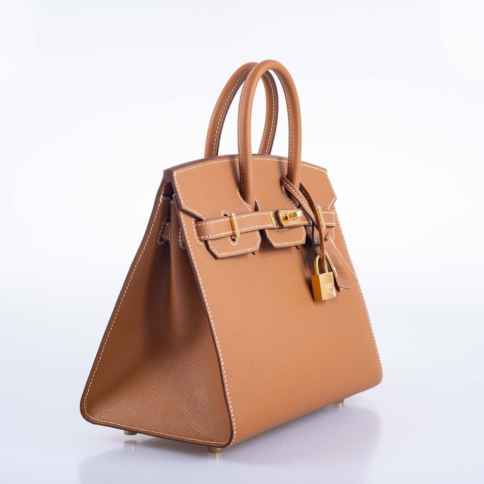 Hermes Birkin 25 Sellier Gold Epsom Gold Hardware