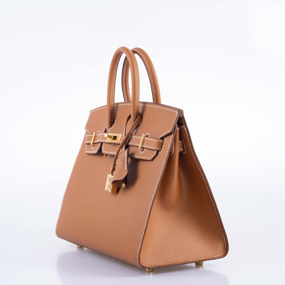 Hermes Birkin 25 Sellier Gold Epsom Gold Hardware