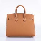 Hermes Birkin 25 Sellier Gold Epsom Gold Hardware