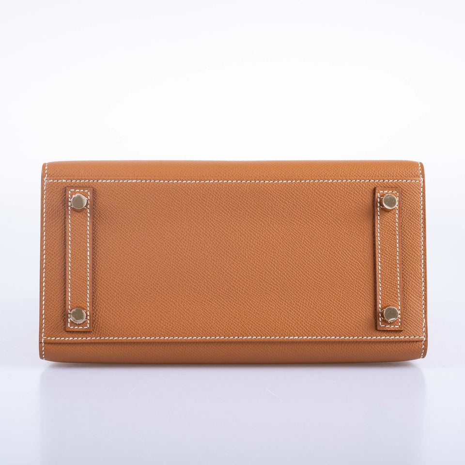 Hermes Birkin 25 Sellier Gold Epsom Gold Hardware