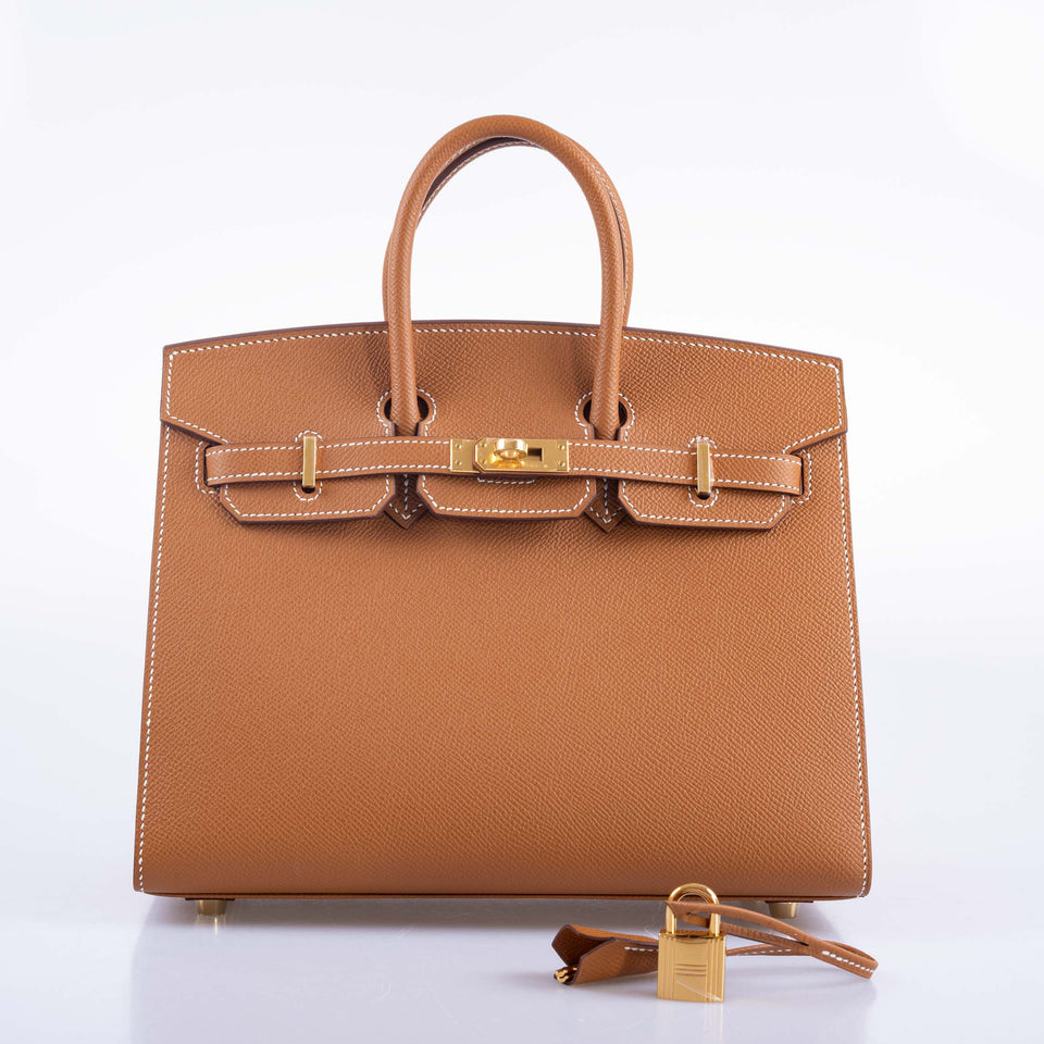 Hermes Birkin 25 Sellier Gold Epsom Gold Hardware