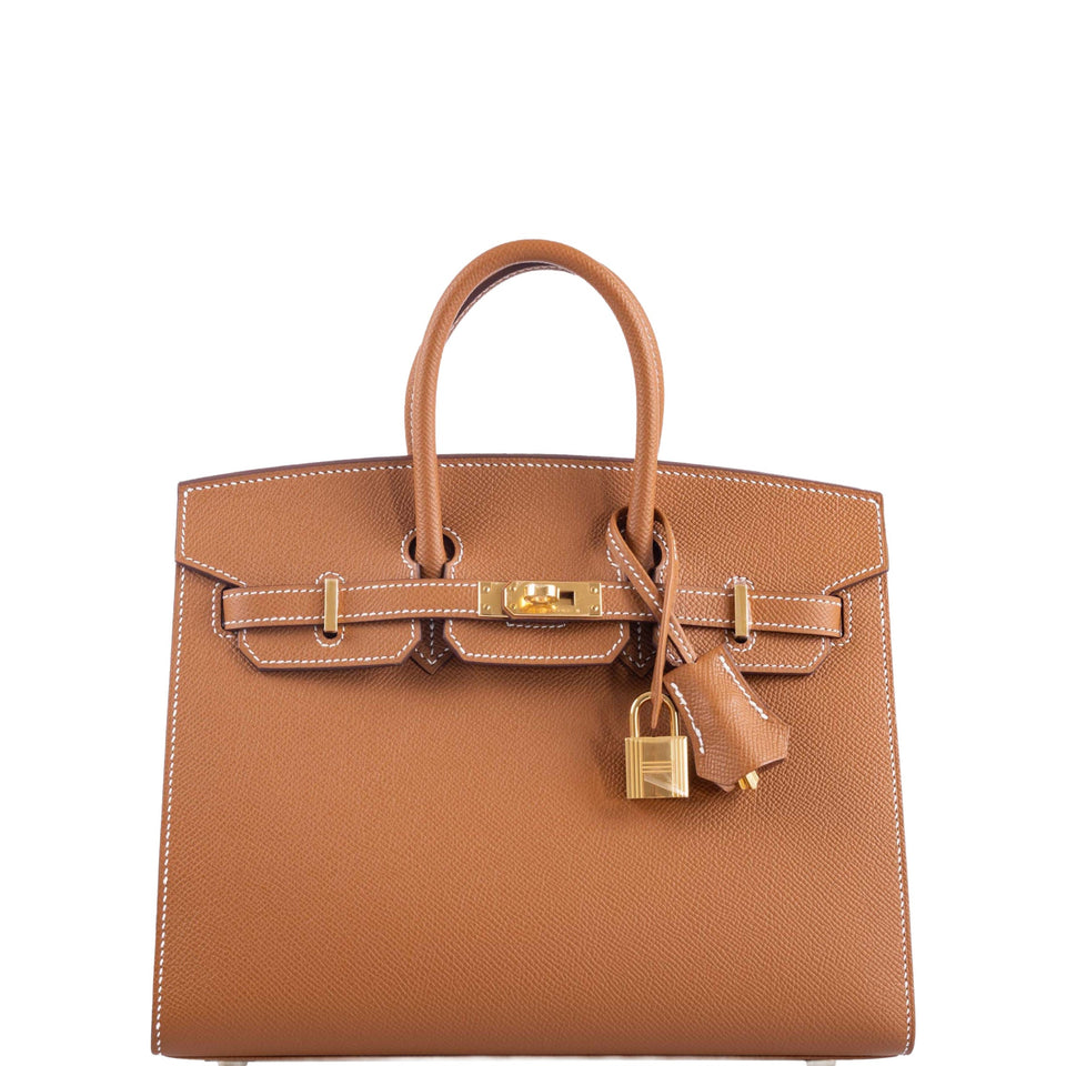 Hermes Birkin 25 Sellier Gold Epsom Gold Hardware