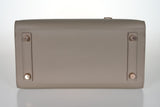 Hermes Birkin 25 Sellier HSS Bi-Color Gris Asphalte and Nata Epsom with Rose Gold Hardware