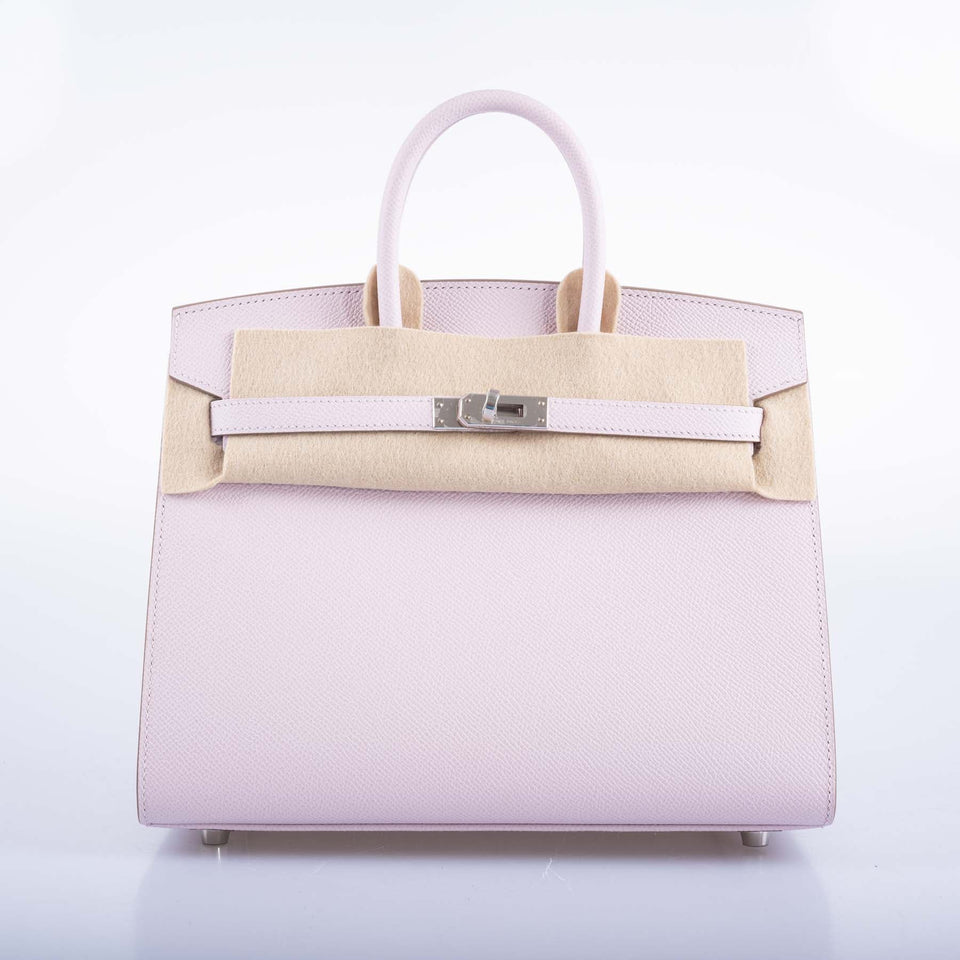 HermesBirkin 25 Sellier Mauve Pale Epsom Palladium Hardware
