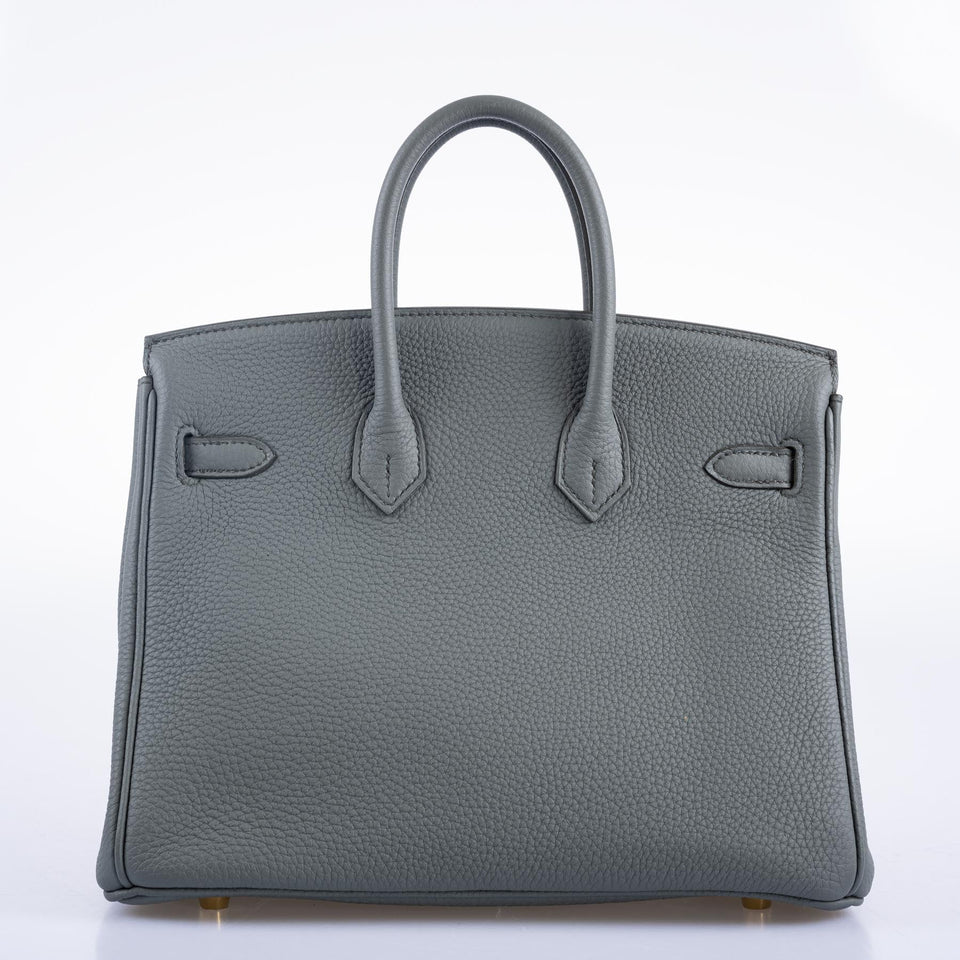 Hermes Birkin 25 Vert Amande Togo Gold Hardware