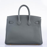 Hermes Birkin 25 Vert Amande Togo Gold Hardware