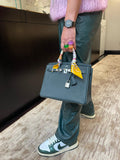 Hermes Birkin 25 Vert Rousseau Togo Palladium Hardware