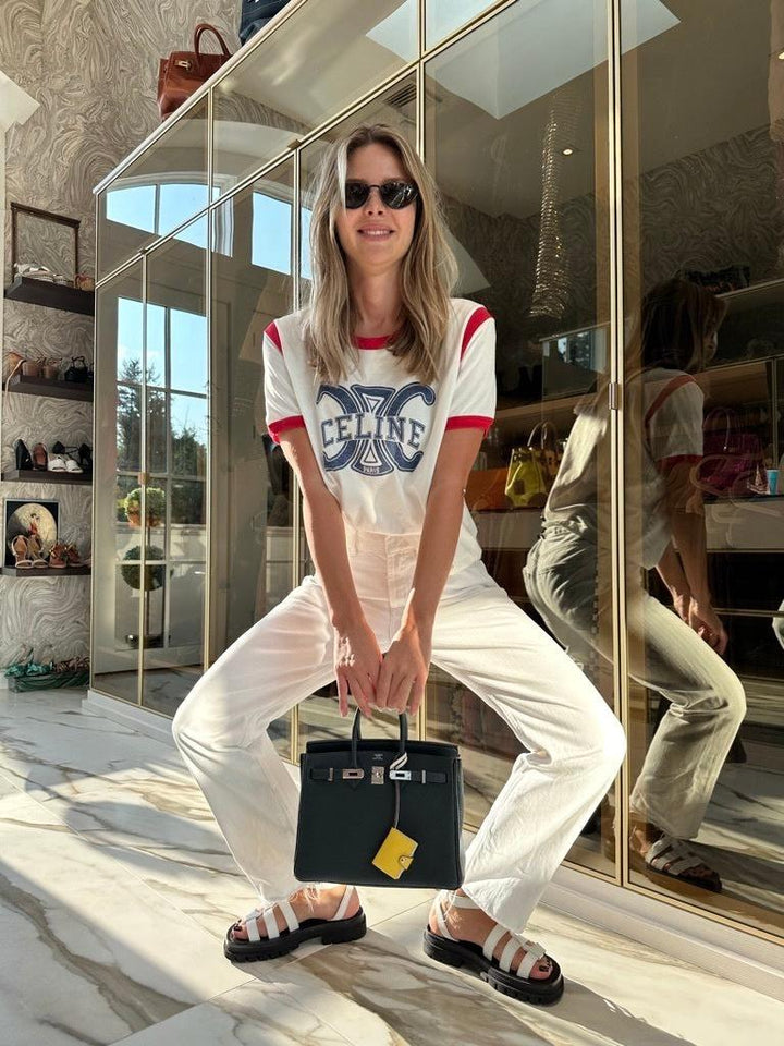 Hermes Birkin 25 Vert Rousseau Togo Palladium Hardware