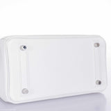 Hermes Birkin 25 White Epsom Palladium Hardware