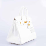 Hermes Birkin 25 White Epsom with Gold Hardware