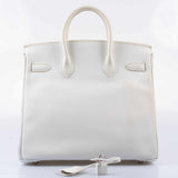 Hermes Birkin 28 HAC White Epsom Palladium Hardware - K Square