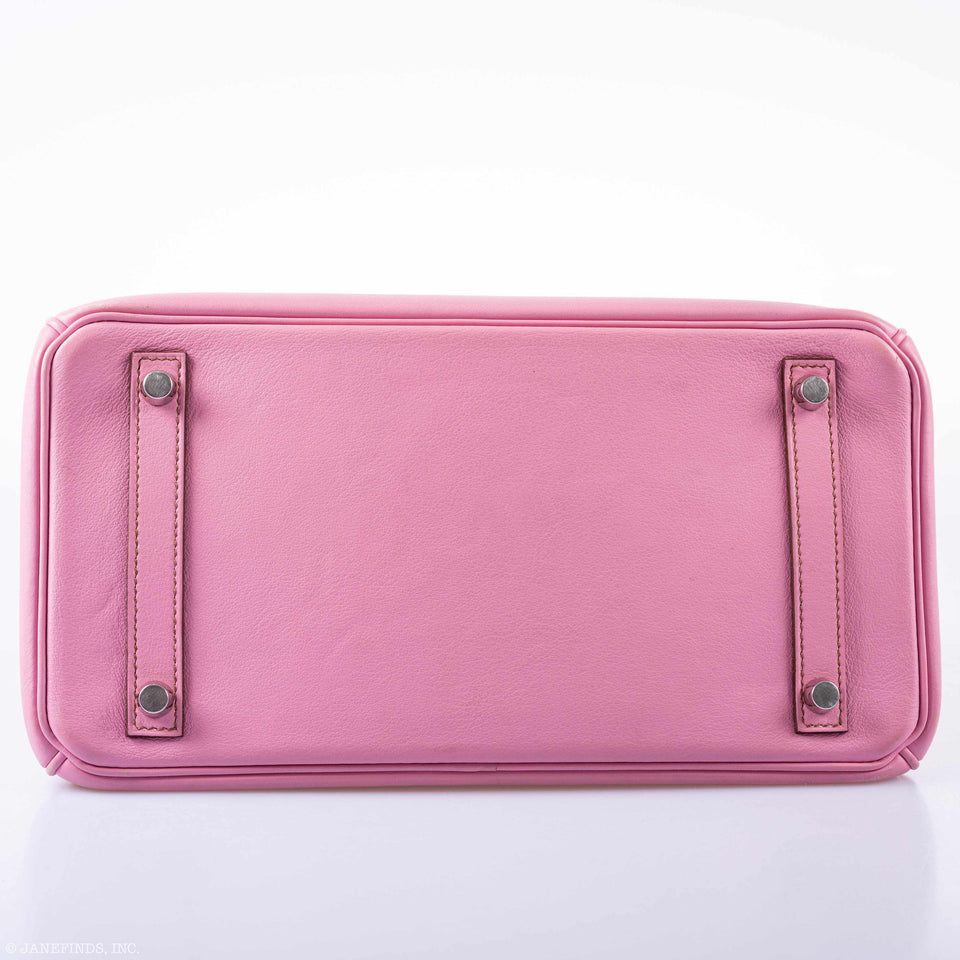HermesBirkin 30 5P Bubblegum Pink Swift Palladium Hardware