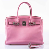 HermesBirkin 30 5P Bubblegum Pink Swift Palladium Hardware