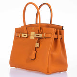 Hermes Birkin 30 Abricot (Apricot) Togo Gold Hardware
