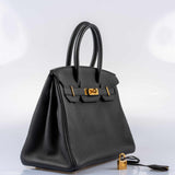 Hermes Birkin 30 Black Togo Gold Hardware - 2018, C