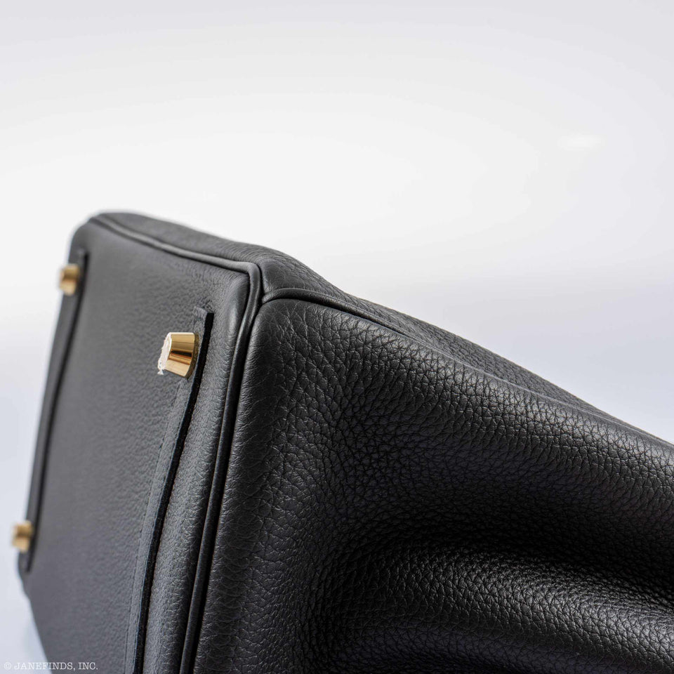 Hermes Birkin 30 Black Togo Gold Hardware - 2018, C