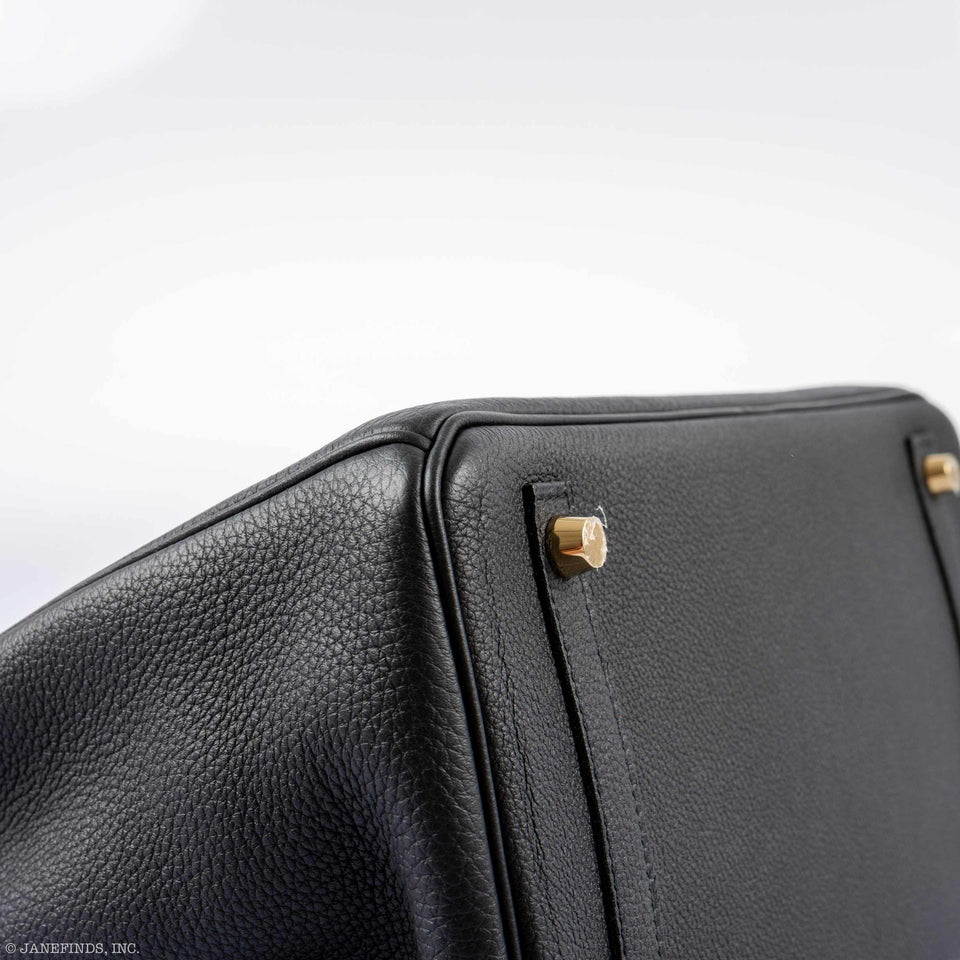 Hermes Birkin 30 Black Togo Gold Hardware - 2018, C