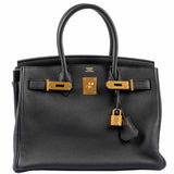 Hermes Birkin 30 Black Togo Gold Hardware - 2018, C