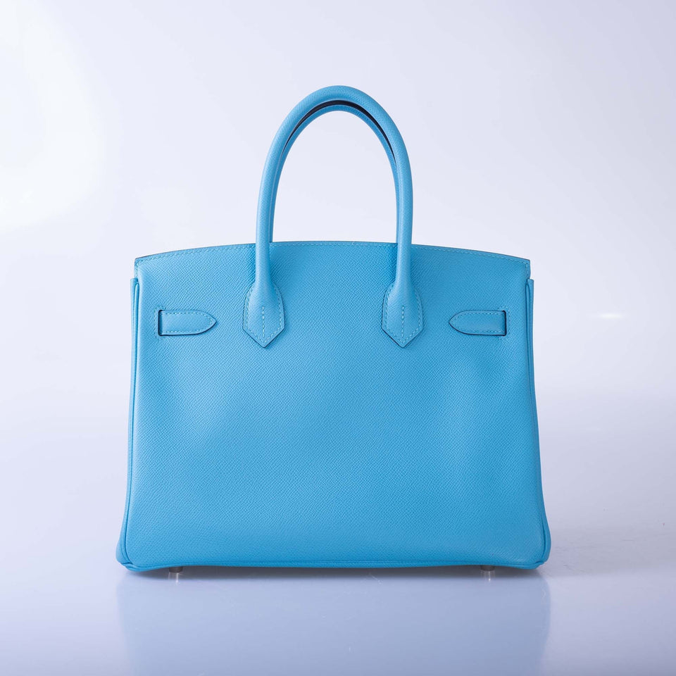 Hermes Birkin 30 Bleu du Nord Epsom Palladium Hardware