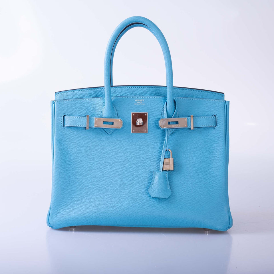 Hermes Birkin 30 Bleu du Nord Epsom Palladium Hardware