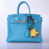 Hermes Birkin 30 Bleu du Nord Epsom Palladium Hardware