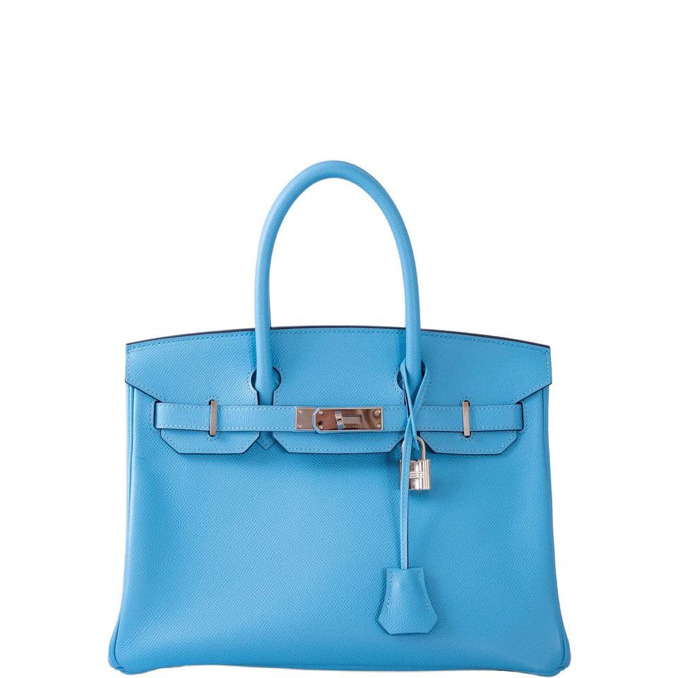 Hermes Birkin 30 Bleu du Nord Epsom Palladium Hardware