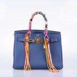 HermesBirkin 30 Blue Brighton Togo with Gold Hardware - 2018, C
