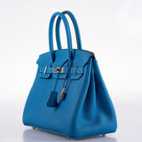 HermesBirkin 30 Blue Zanzibar Togo with Palladium Hardware - 2020, Y