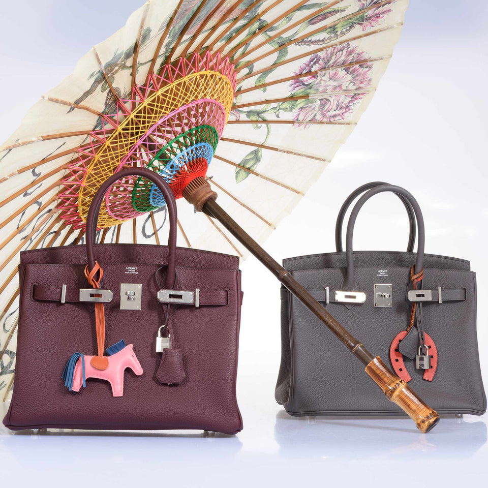 Hermes Birkin 30 Bordeaux Togo Palladium Hardware