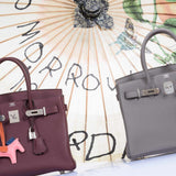 HermesBirkin 30 Bordeaux Togo Palladium Hardware