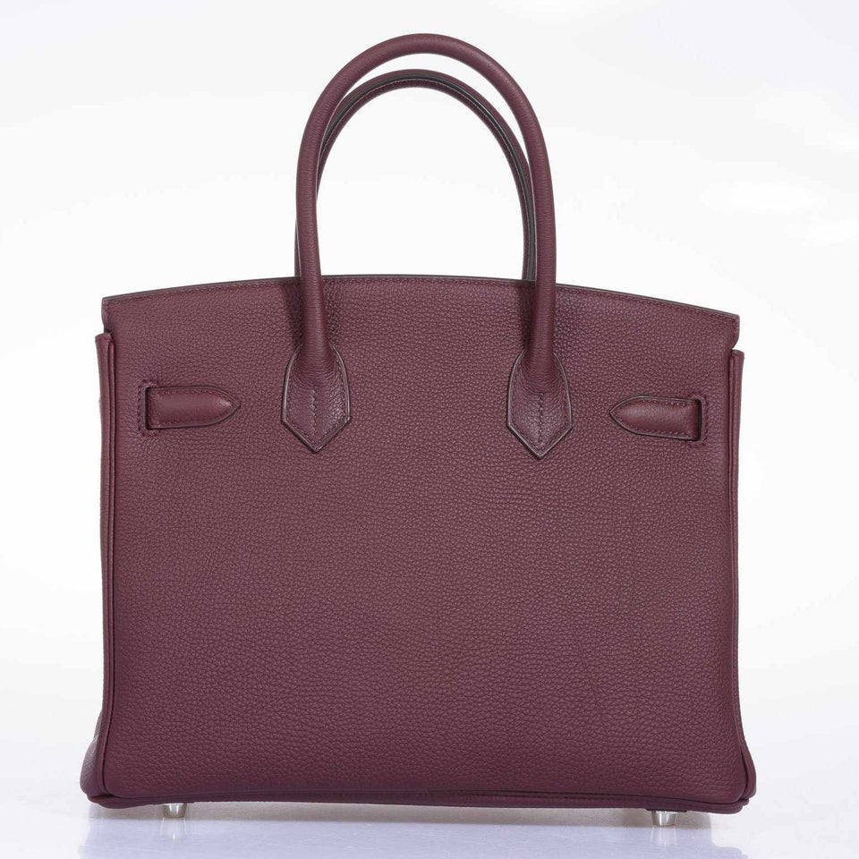 Hermes Birkin 30 Bordeaux Togo Palladium Hardware