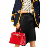 HermesBirkin 30 Braise Porosus Crocodile Palladium Hardware